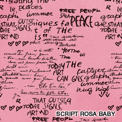 nero / script rosa baby